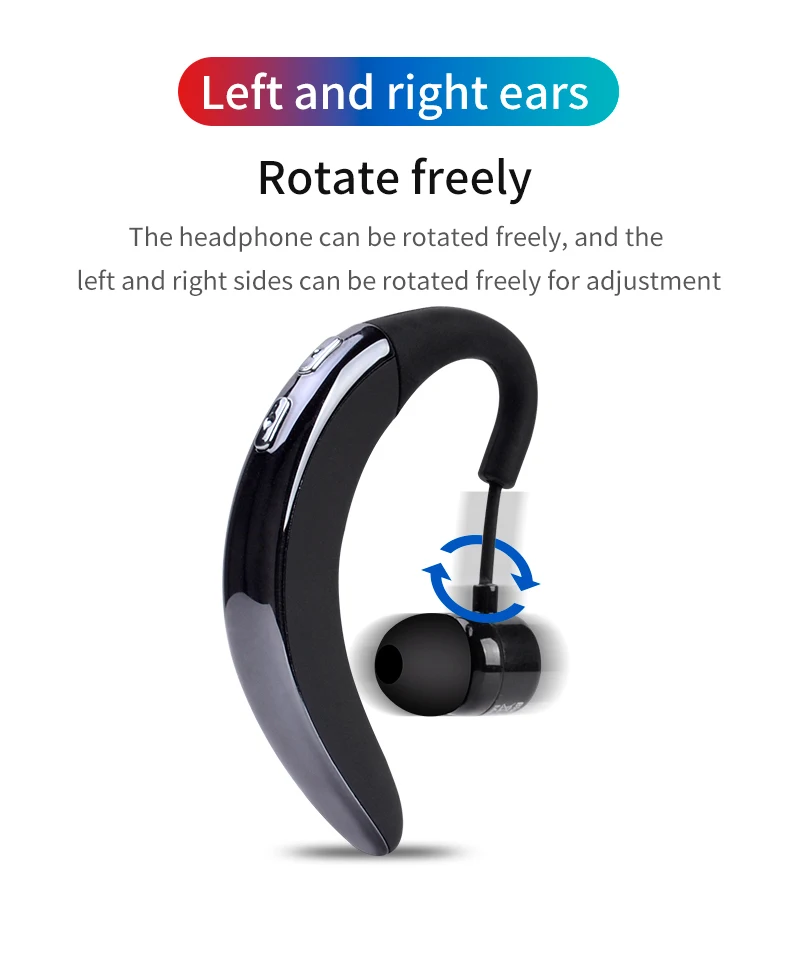 Новые наушники с громкой связью, бизнес Bluetooth, с микрофоном, голосовое управление, беспроводные наушники, Bluetooth гарнитура для вождения, шумоподавление