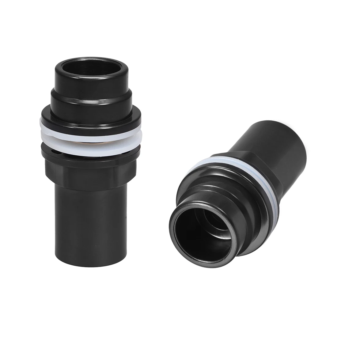 

uxcell 2pcs 1/2 ID PVC Aquarium Water Pipe Connector Straight Fish Tanks Accessories Flexible Silicone Good Sealing Black