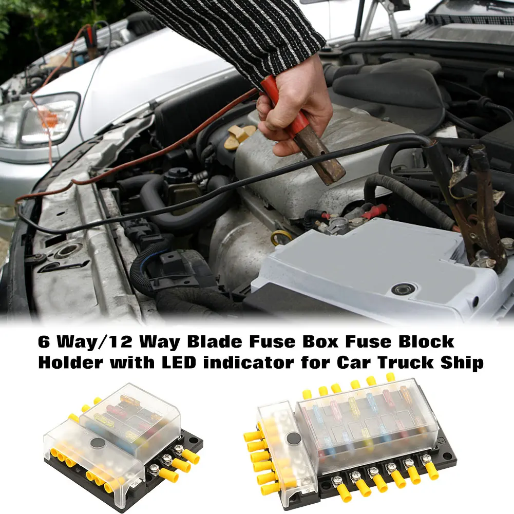 6 /12 способ лезвие предохранителей блок держатель отдельные отрицательный с