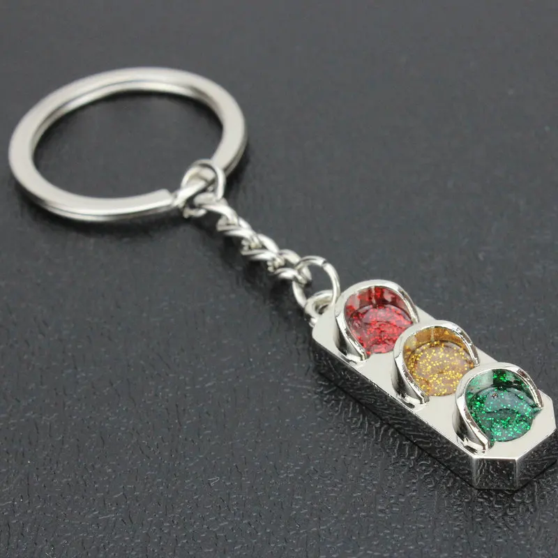 Светофор креативный брелок металлический сумка Подвеска безопасность для