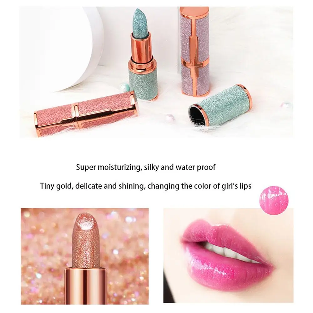 

Starry Sky Jelly Lipstick Non-stick Cup Does Not Fade Color Temperature Change Girl Moisturizing Flash Film Color lipstick