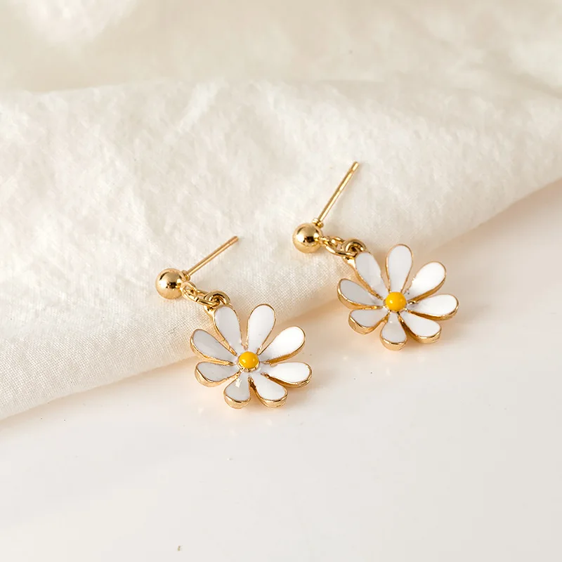 

CE2045 2019Sweet fresh daisy flower eardrop
