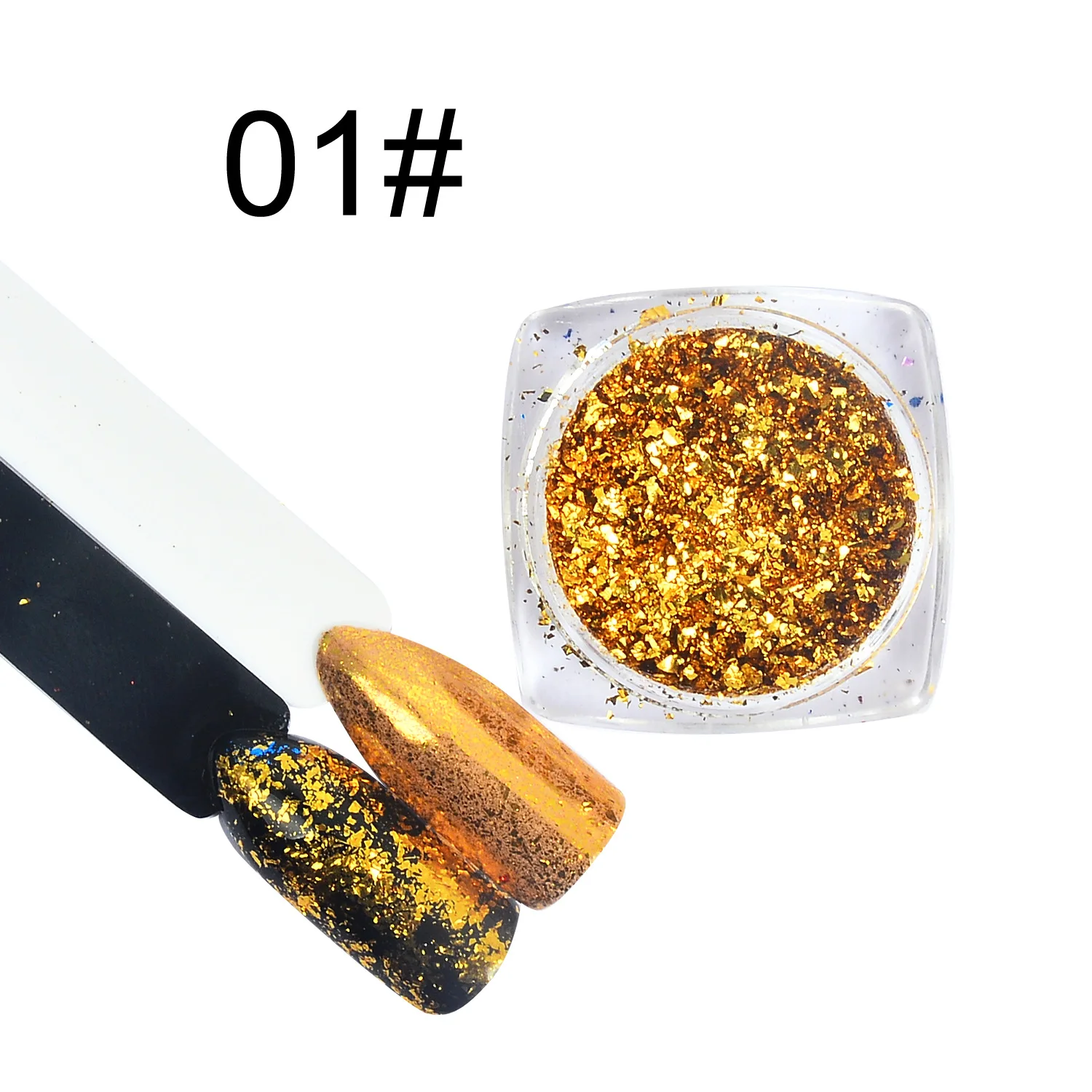 Маникюр 10 цветов парча порошок металлическая фольга Волшебное зеркало эффект