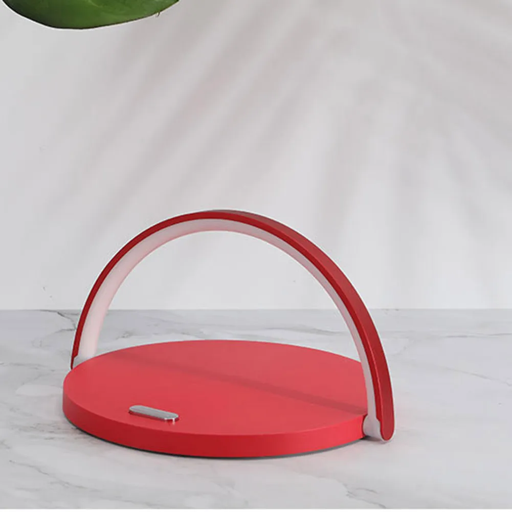 2019 Hot LED Desk Lamp with Qi Fast Wireless Charger USB Chargeable Table Bedside Light Portable L9 #2 | Лампы и освещение