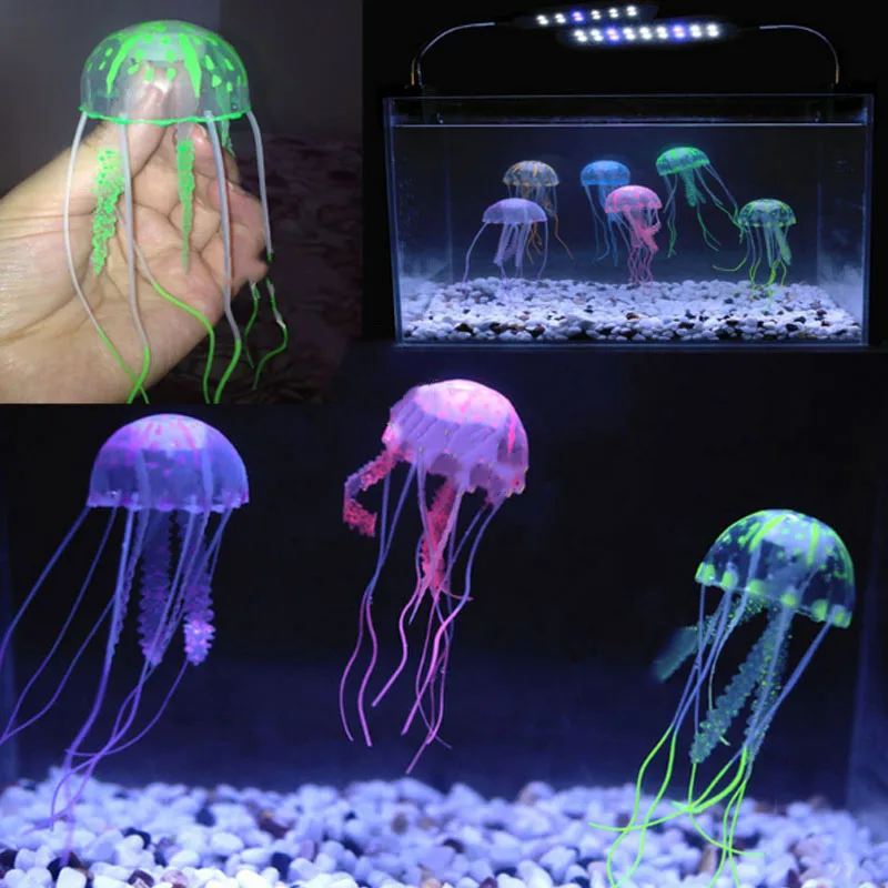 Большая искусственная Медуза Аквариум Ландшафтный Aequorea орнамент 1 шт цвет