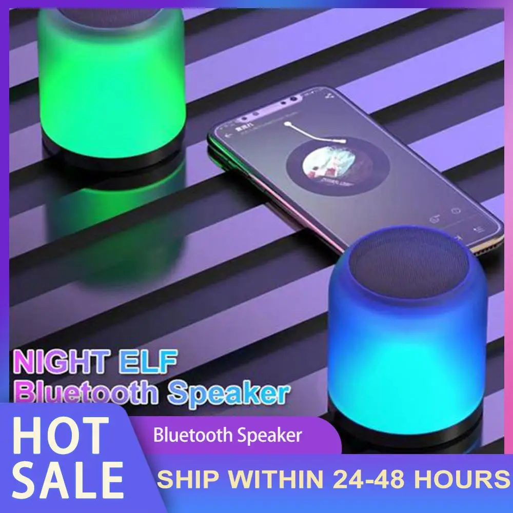 Беспроводной Bluetooth 5 0 динамик мини аудио визуальный громкий с красочными