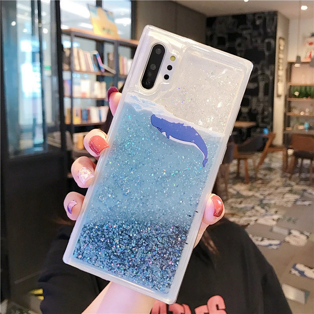 Чехол для xiaomi mi A1 A2 8 lite 9 se F1 note pro 7 6 6a 5 plus Mix 2s Max 2 3 S2 синий океан Акула КИТ зыбучий