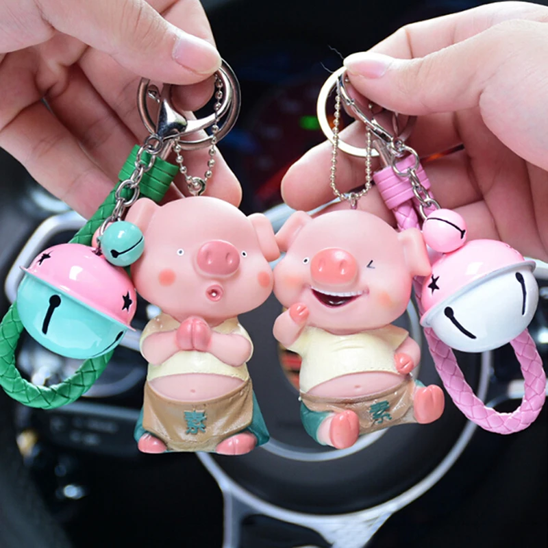 3D поцелуй брелок с дизайном Поросёнок для пары прекрасный подарок влюбленных