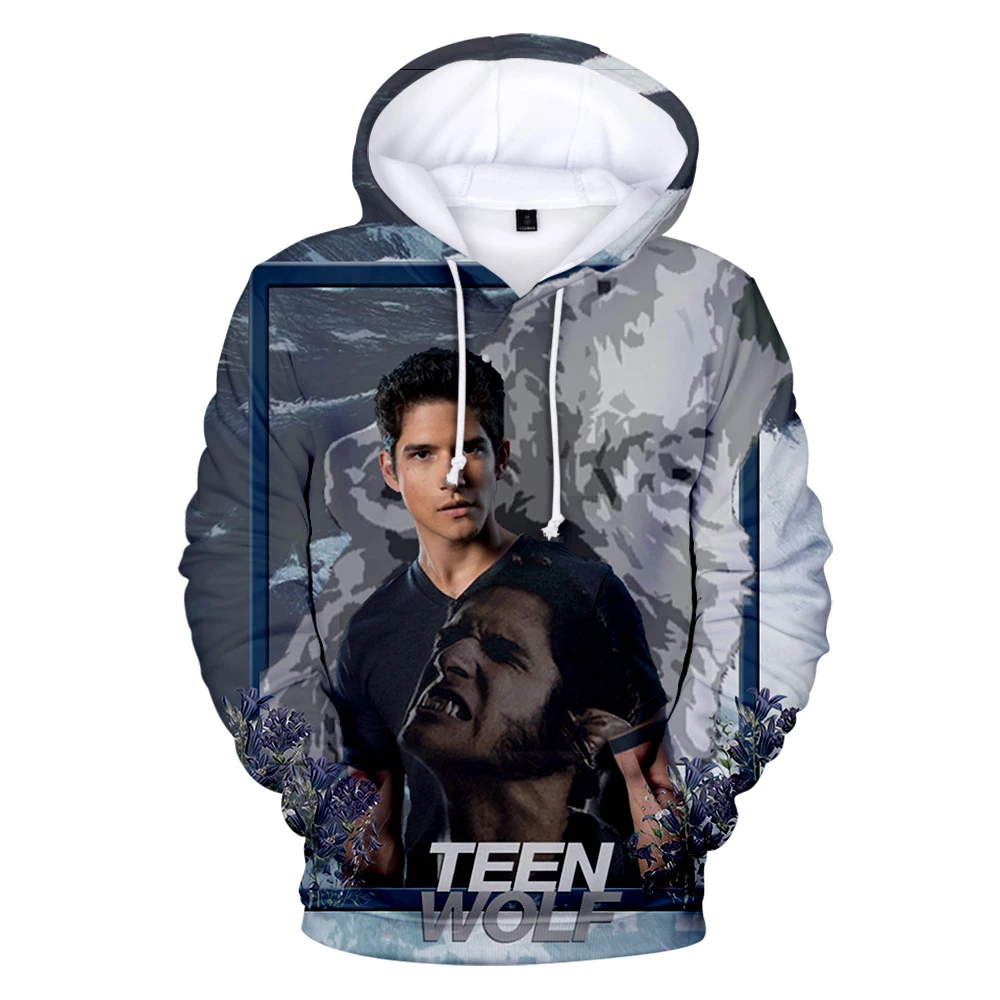

New Print TV Series Teen Wolf 3D Hoodies Men Women Fashion Harajuku Autumn Kids Streetwear Teen Wolf 3D Print Men's Hoodies