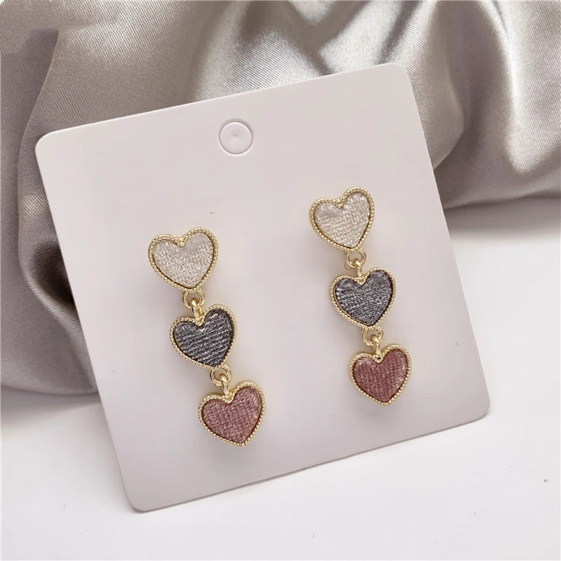 Корейский романтичный розовый контраст Цвет матовое с принтом сердце Любовь