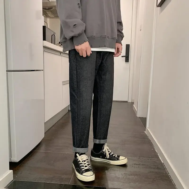 2021 Новые весенние и летние хит продаж мужские модные повседневные джинсовые