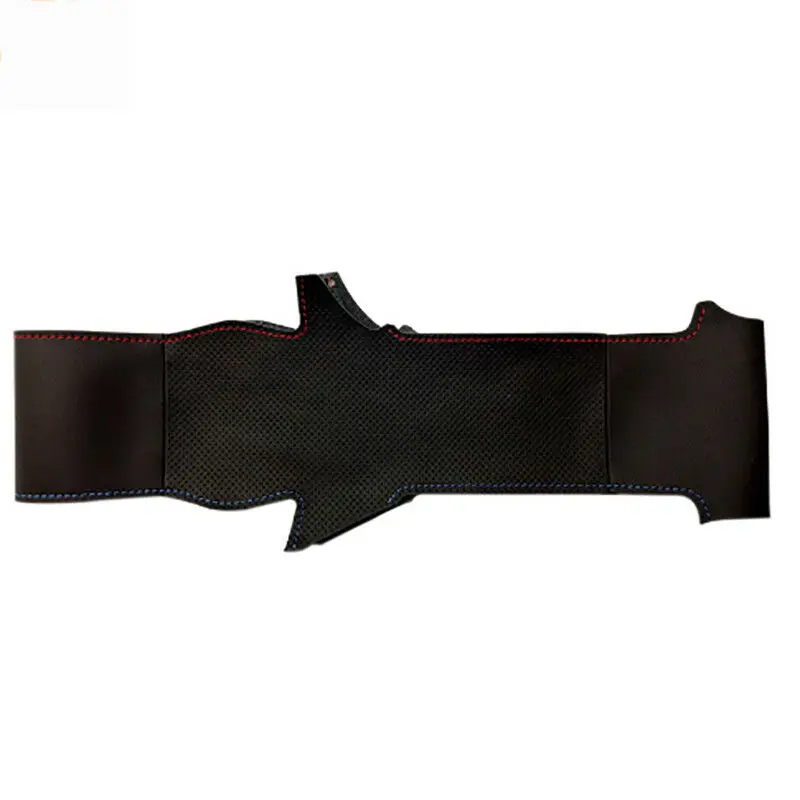 

For BMW E60 E63 E64 M5 M6 DIY Top Leather Steering Wheel Hand-stitch on Wrap Cover