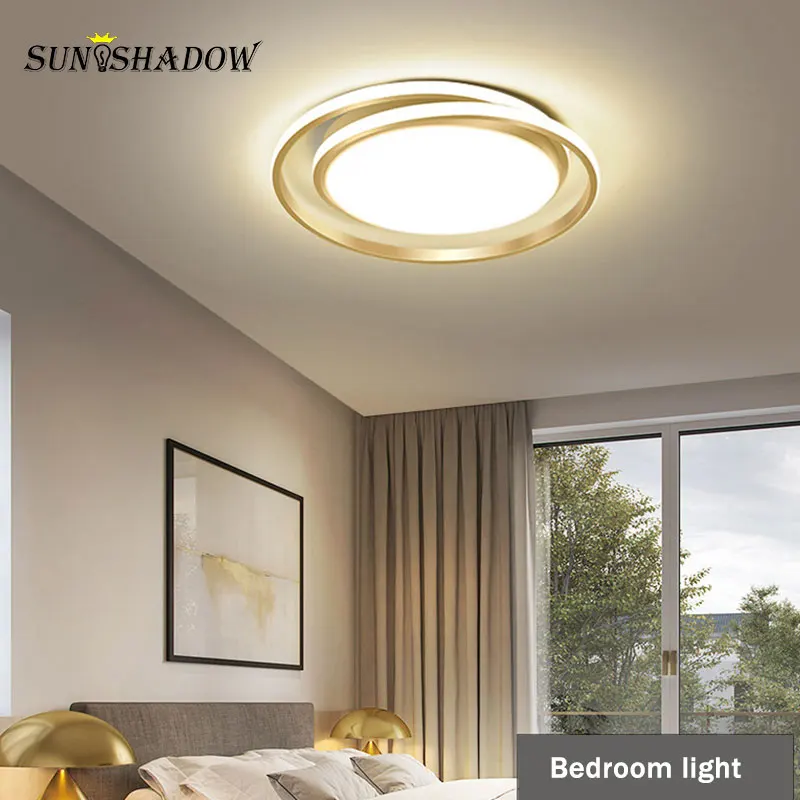 Lámpara LED de acrílico para el hogar, moderna lámpara de iluminación de techo, sala de estar Lustre para, dormitorio, comedor, cocina, 110V, 220V