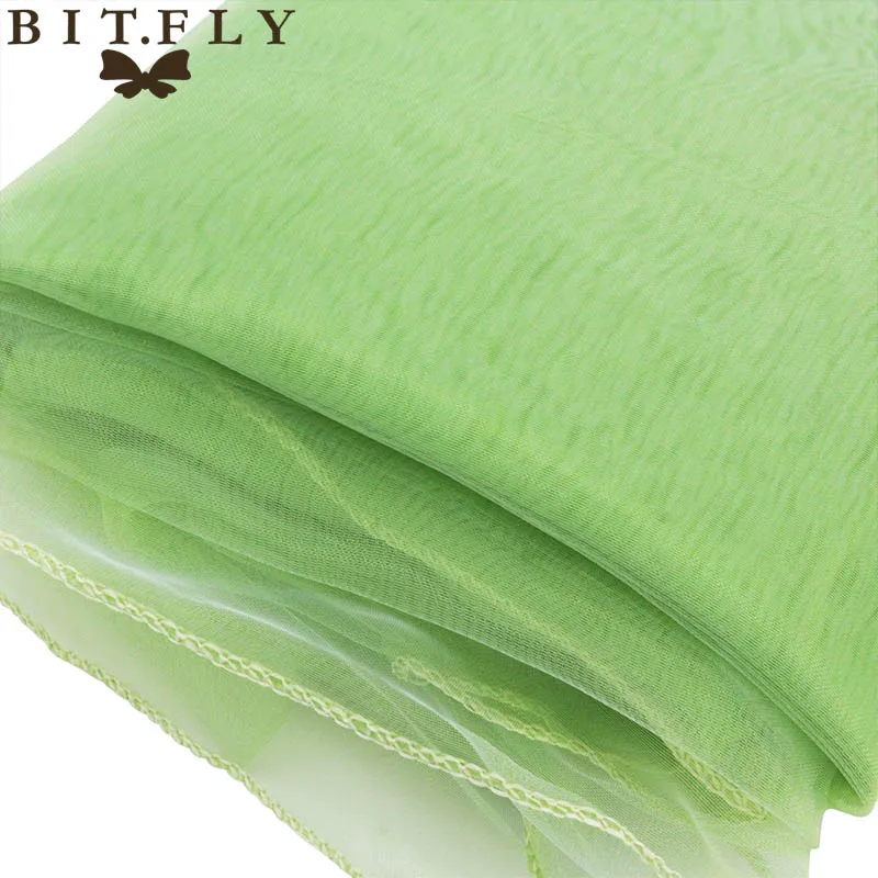 light green Органза 180*180 см(70 дюймов) Свадебная вечеринка скатерть элегантный сплошной органза банкетный стол в гостинице - Цвет: light green