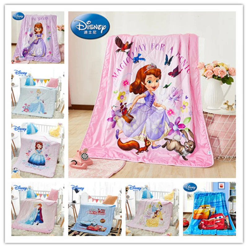 

Disney New Sophia Frozen Mickey Mouse Winnie blanket cartoon throw blanket boy girl baby air conditioner blanket Quilt sheet