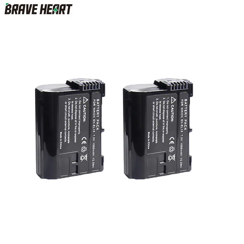 2x RU EL15 EL15A EN-EL15A ENEL15A ENEL15 EN-EL15 Батарея пакет для Nikon D500, D600, D610, D750, D7000, D7100, D7200, D800, D800E, D810