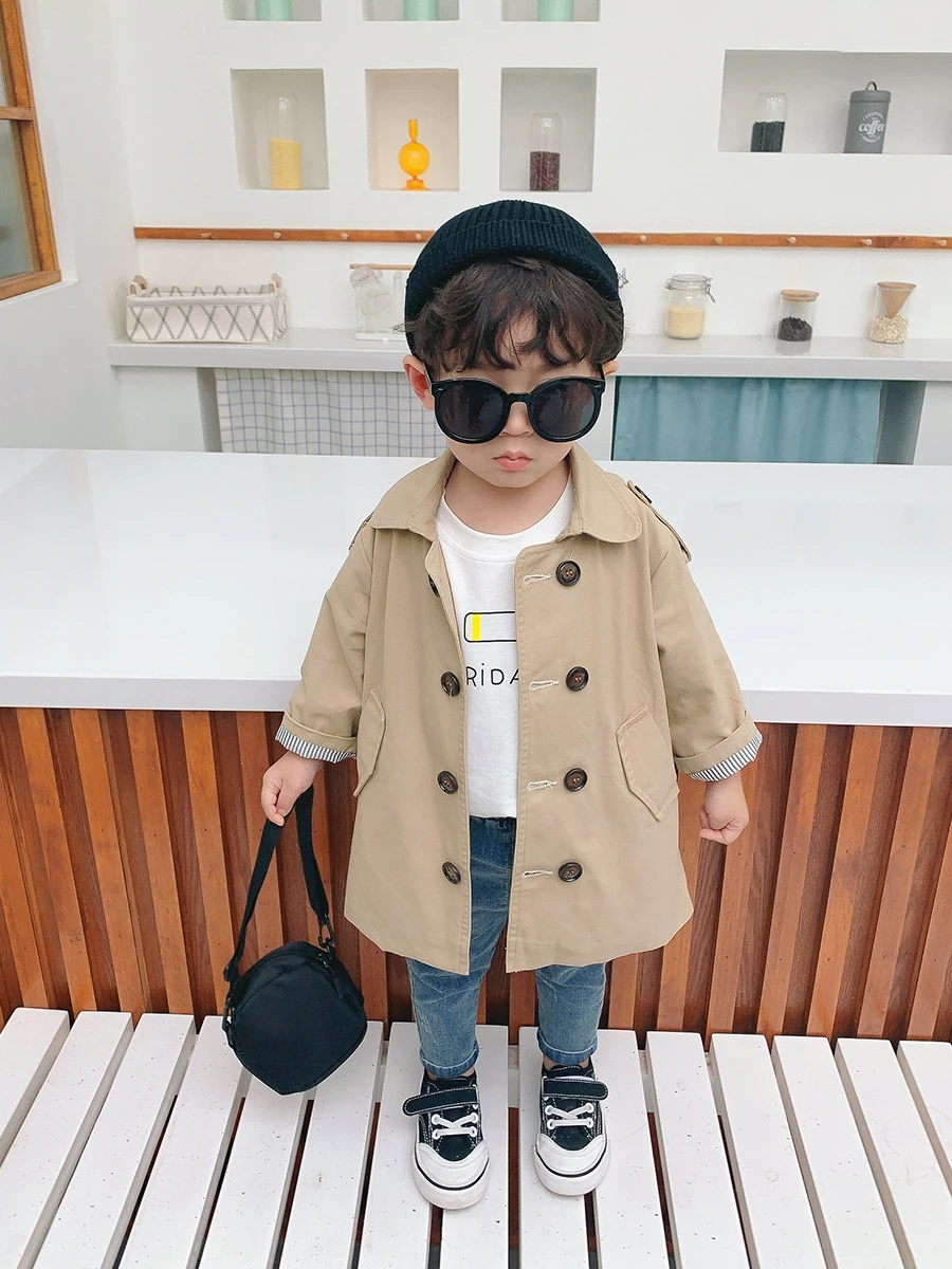 

ChenXueyingJacket For Girls Windbreaker Korean Teen Clothes Kids Trench Coat Autumn Children's Jacket For Boy Spring