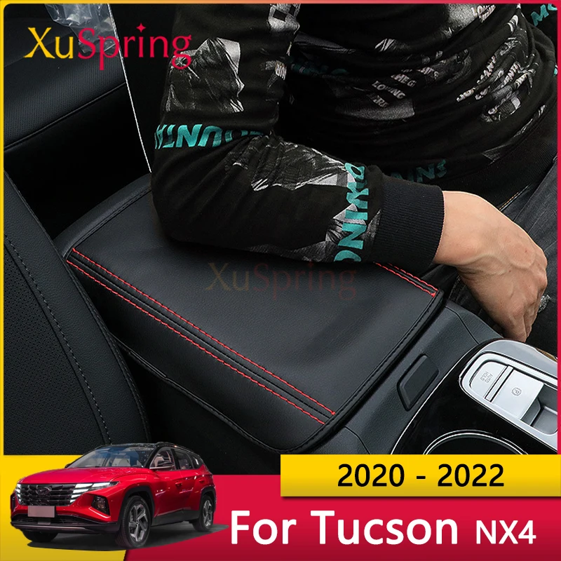 Коврик для автомобильного подлокотника Hyundai Tucson 2021 2022 чехол консоли Накладка