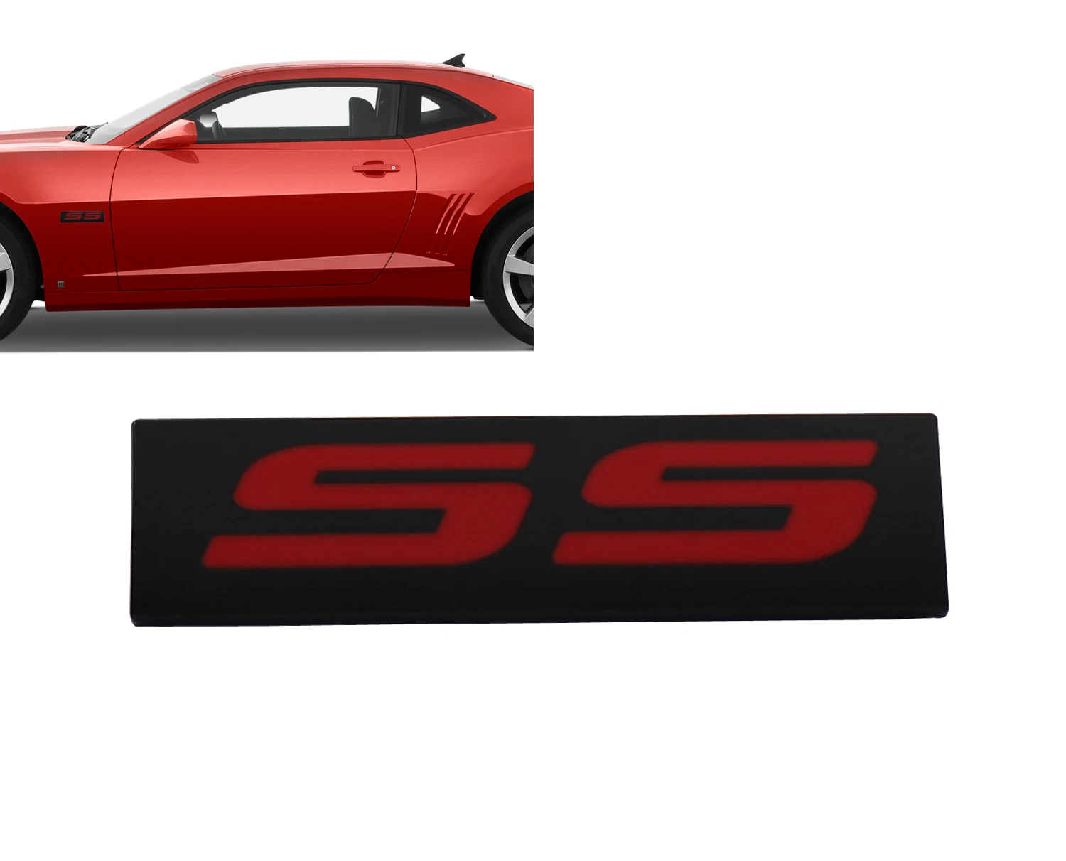 Черный красный SS Для Camaro Silverado крыло крышка багажника эмблема наклейка значок