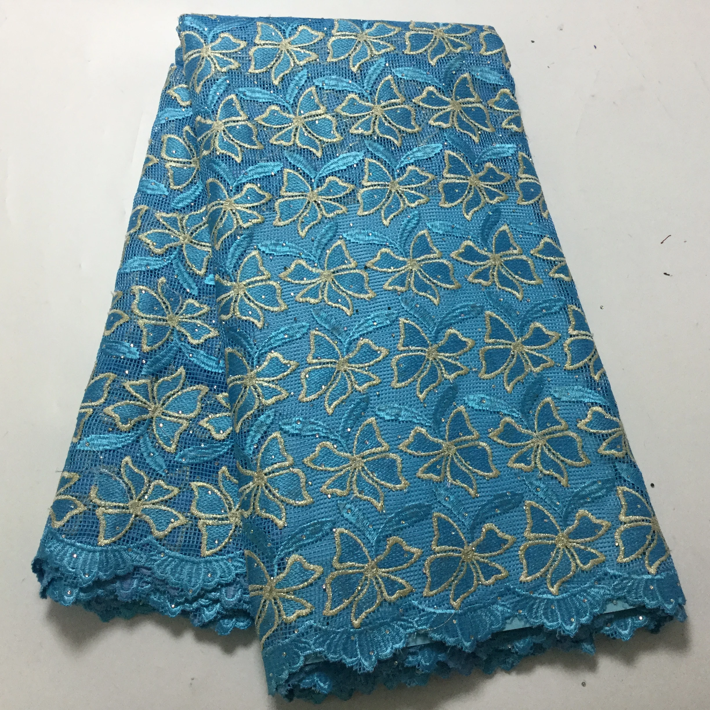 

beautiful special guipure lace fabric 5yards african double colour water soluble lace fabric for women party F16NO082