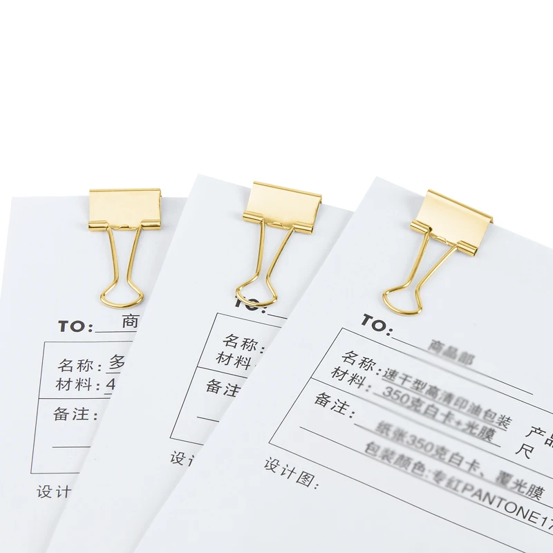 Comix Binder скрепки для бумаги зажим Золотые зажимы идеально подходит