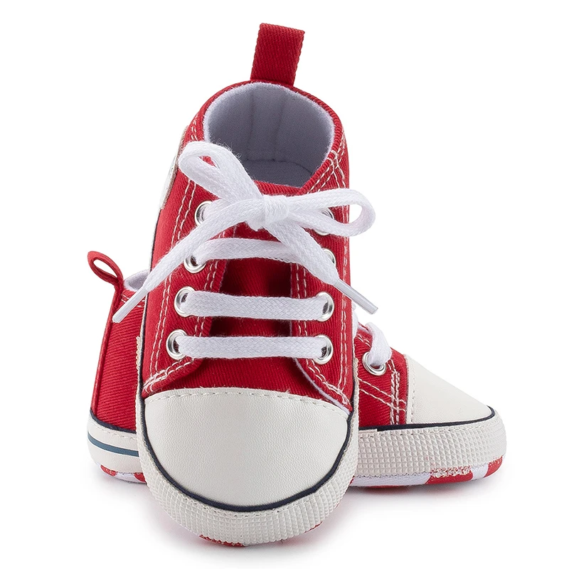 

Baby Canvas Classic Sports Sneakers Newborn Baby Boys Girls Print Star First Walkers Shoes Infant Toddler Anti-slip Baby Shoes