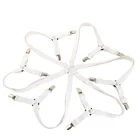 Зажимы для простыней белого цвета, фиксаторы для простыней, эластичные держатели для простыней, регулируемые зажимы для матраса