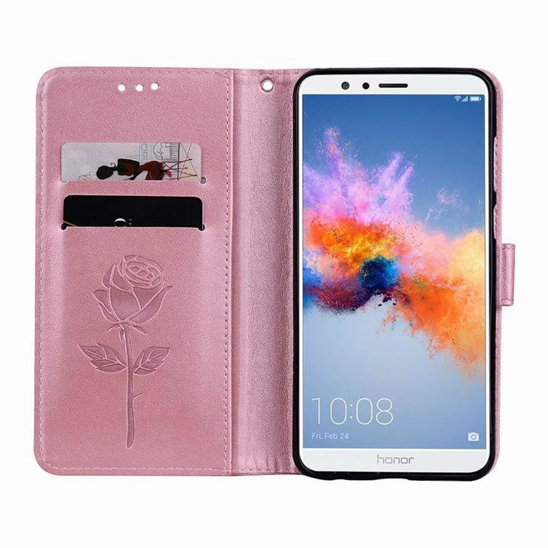Чехол-бумажник для Alcatel 1B 1A 2020 кожаный силиконовый с магнитной застежкой