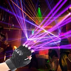 Светодиодный ные перчатки на батарейках, зеленый, красный, фиолетовый цвет светодиодный ная лампа, перчатки для танцев, шоу, пальцев, лазерные перчатки для дискотеки, музыки вечерние, сценическое освещение