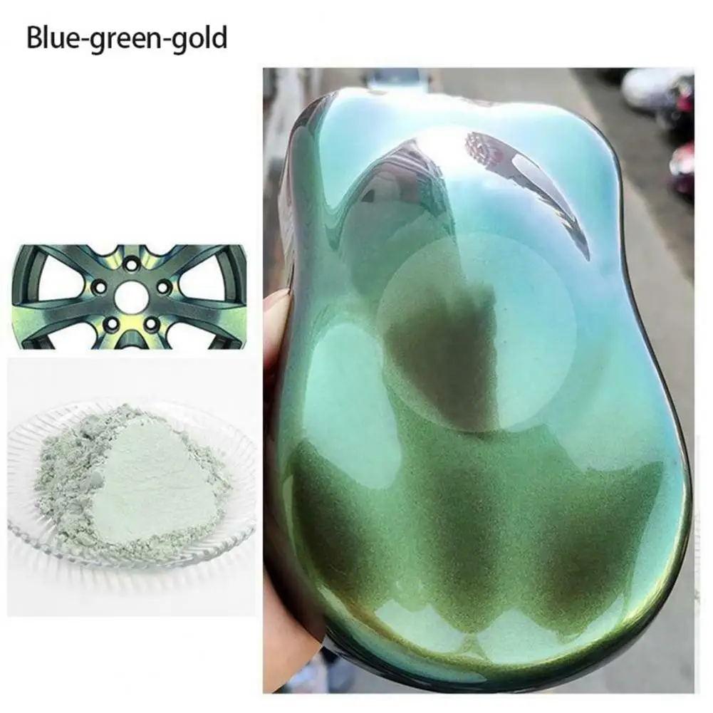 

4 Colors Car Chameleon Pigments Decoration Pearlescent DIY Manicure Supplies Long Lasting Nail Art Powder for Nail