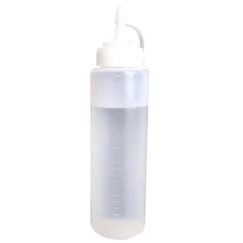 

justdolife Condiment Squeeze Bottles For Ketchup Mustard Mayo Hot Sauces Olive Oil Bottles Kitchen Gadget 200ml
