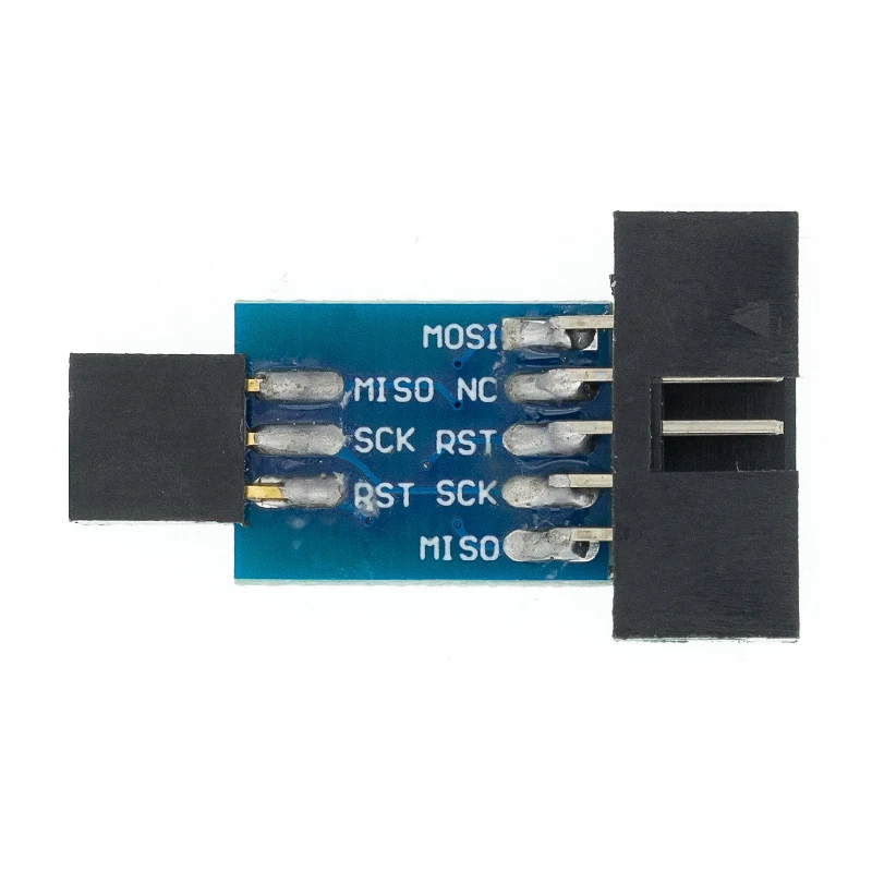 Программатор USB ISP ASP ATMEGA8 ATMEGA128 с поддержкой Win7 64K 10Pin на 6 Pin 1 шт.|Интегральные схемы|