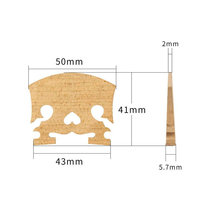 1PC-AA класс клен традиционный 4/4 скрипка мост вверх дном сердце барокко Скрипка
