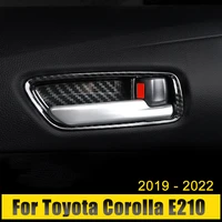 for toyota corolla 2019 2020 2021 2022 e210 12th abs carbon car styling inner door handle bowl covers trims stickers accessories