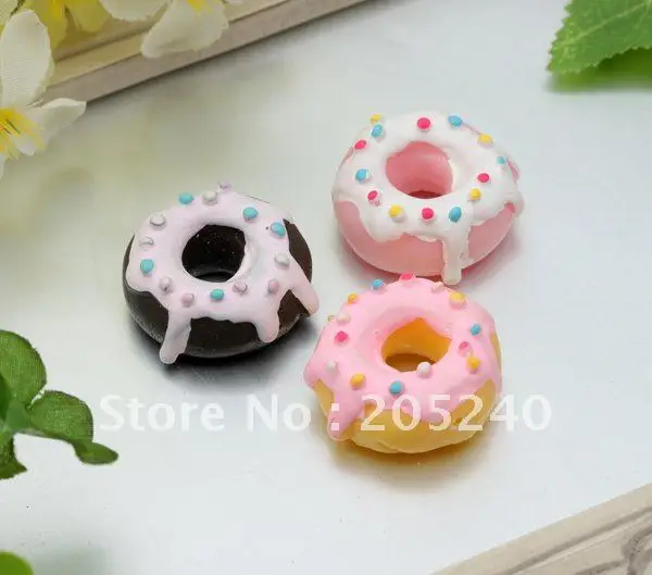 Смола пончик 21 шт Смешанные 3 вида цветов (вы можете выбрать цвета которые вам