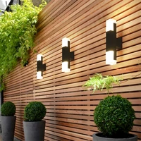 outdoor motion sensor led wall lamp waterproof garden porch wall sconces villa hotel courtyard aisle corridor wall lamp