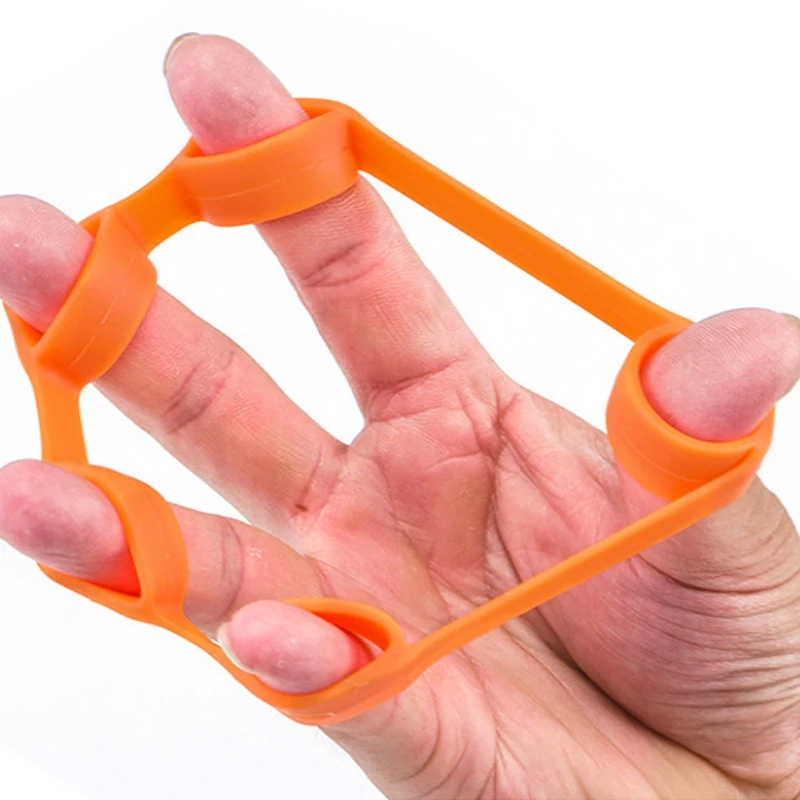 

3Pcs Silicone Thickened Anti-Fracture Finger Rally Device Five Finger Rally Ring Finger Training Device