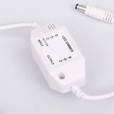 LED DIMMER LED Controller 12-24VDC Knob-operated Control AD Connector Good To Control 0-100% Brightness 1pcs/lot