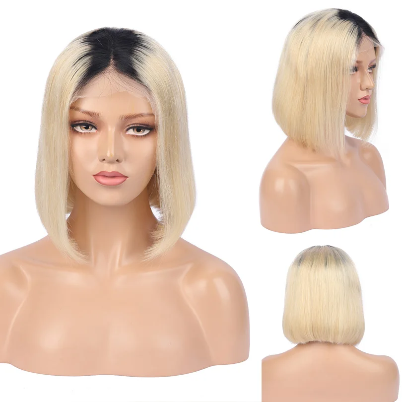 Парики на сетке 10-14 дюймов с эффектом омбре 4T61 3 дюйма парики прямыми волосами в