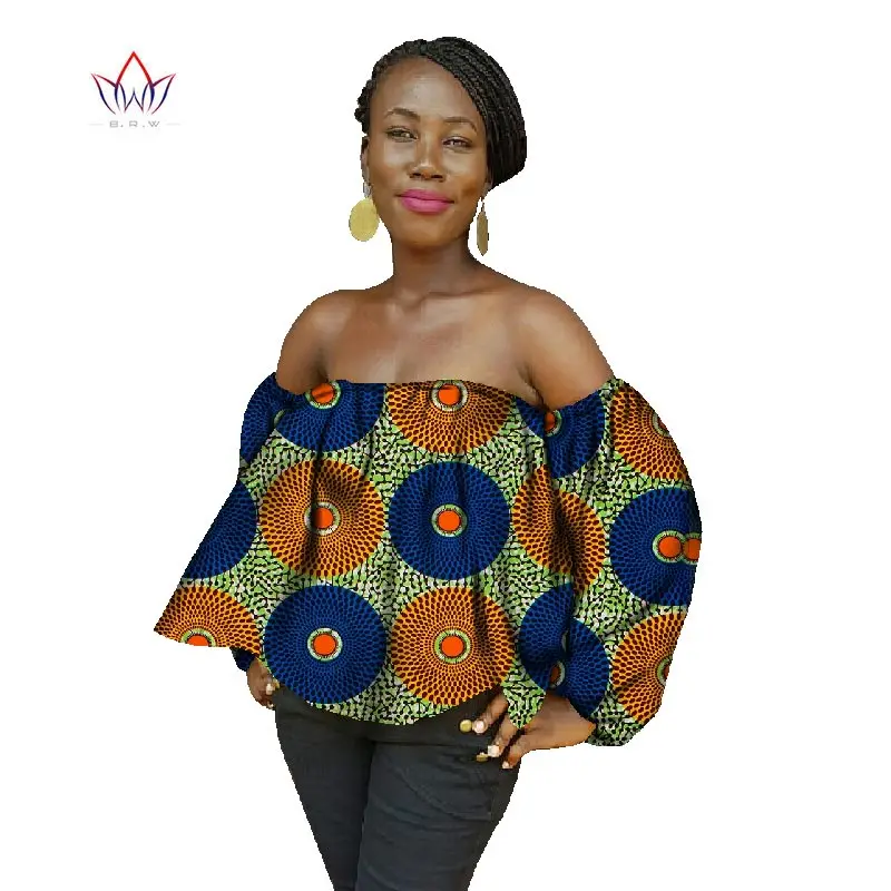 Новинка 2020 летние женские топы в африканском стиле рубашка из вощеного хлопка с
