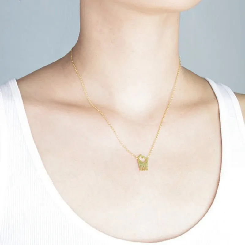 Модное ожерелье с двумя жирафами в виде сердца | Украшения и аксессуары