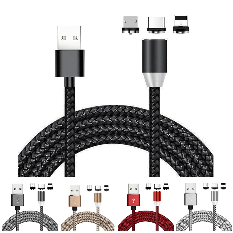 Магнитный Кабель нейлон Тип C для быстрой зарядки с usb-портом магнит зарядный