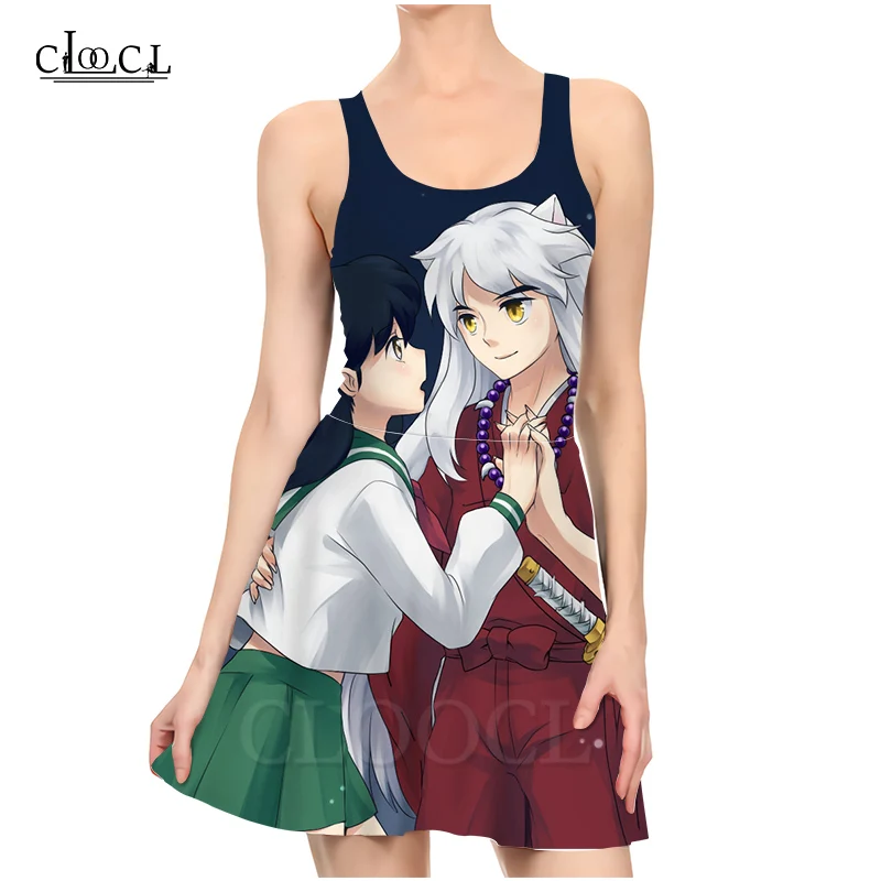 CLOOCL японское аниме инуяся 3D принт женское повседневное Модное Новое сексуальное