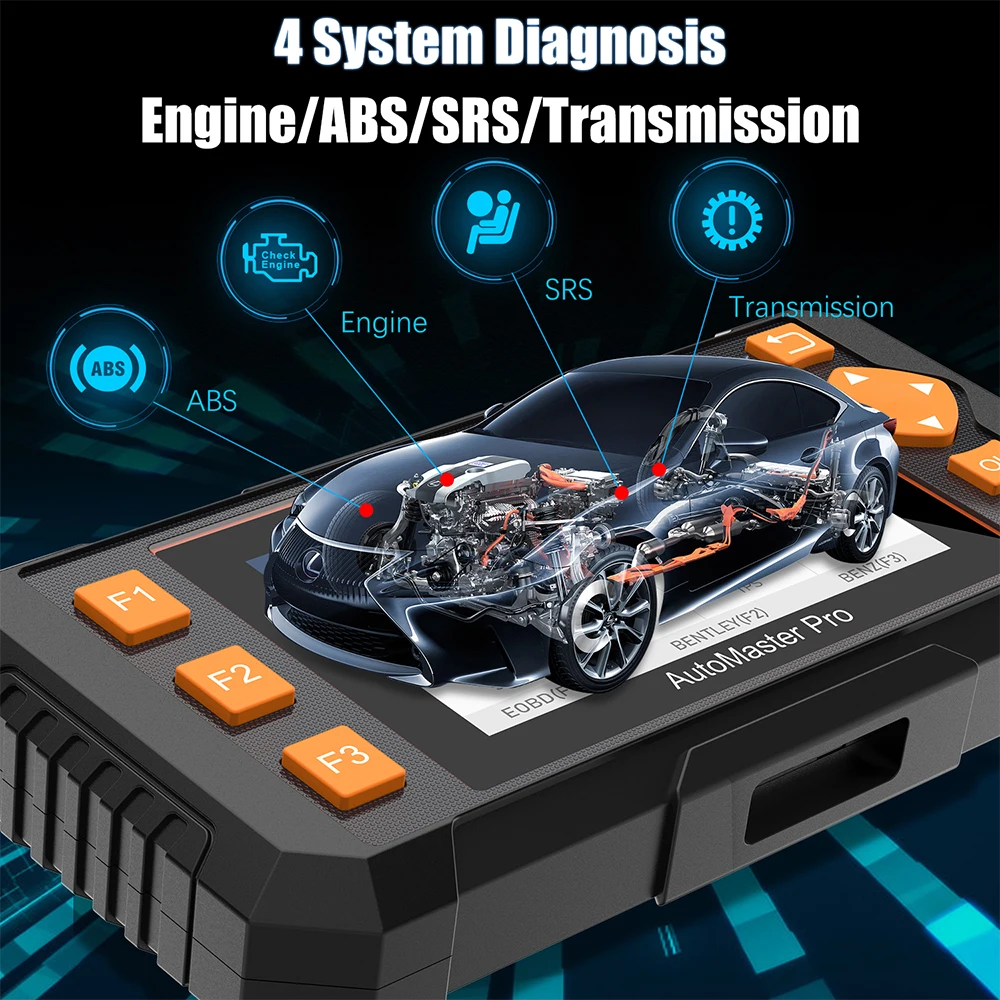 Диагностический сканер Foxwell NT634 OBD2 для двигателя ABS система воздушной передачи TPMS