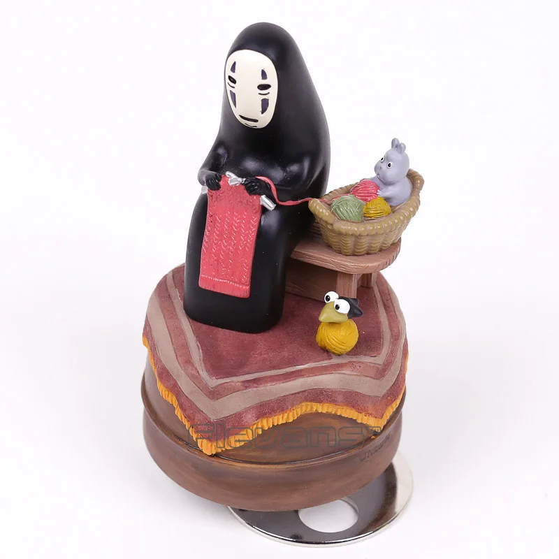 

Miyazaki Hayao Spirited Away No Face Man Music Box PVC Action Figure Collection Toy Doll Gift