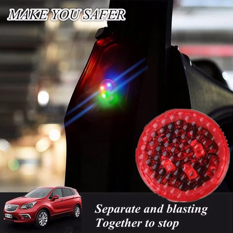 

1 Pc Car Door Warning Light LED Universal Auto Flashing Waterproof Anti-collision Colorful Warning Light For Car Accessories