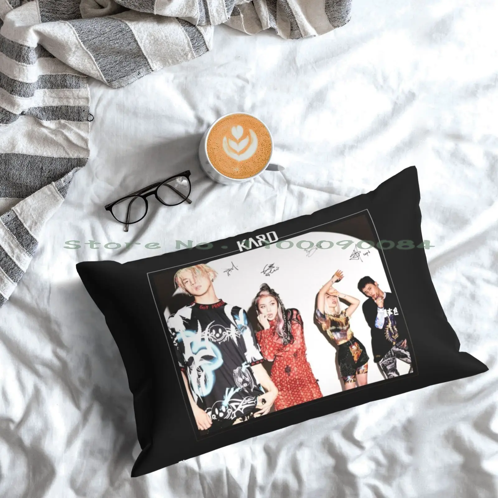 Кард? ?-Gunshot : Group (с печатными автографами) #1 Подушка Чехол 20x30 50*75 диван Ворон для