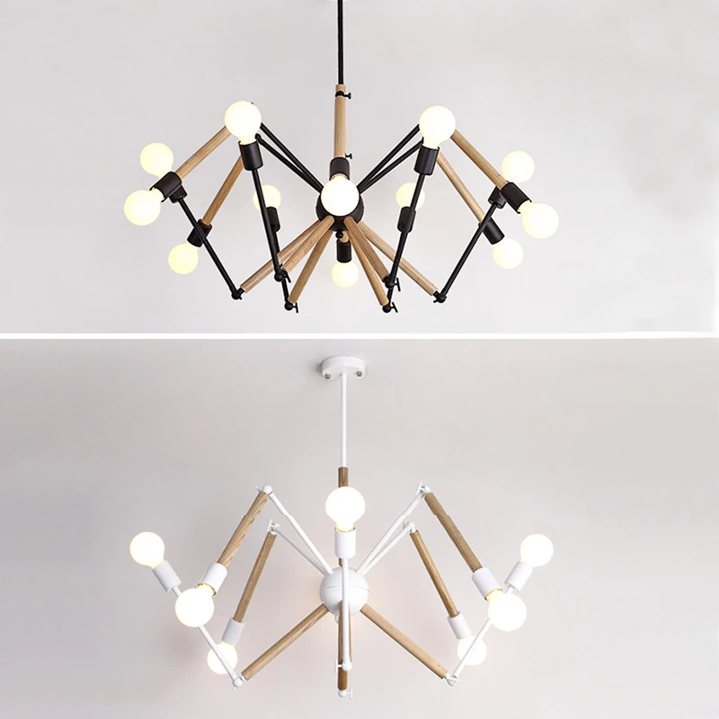 Nordic lighting creative personality European retro clothing store industrial wind bedroom modern minimalist living room spider | Освещение