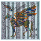 Женский шёлковый шарф-Бандана с принтом, 53x53 см