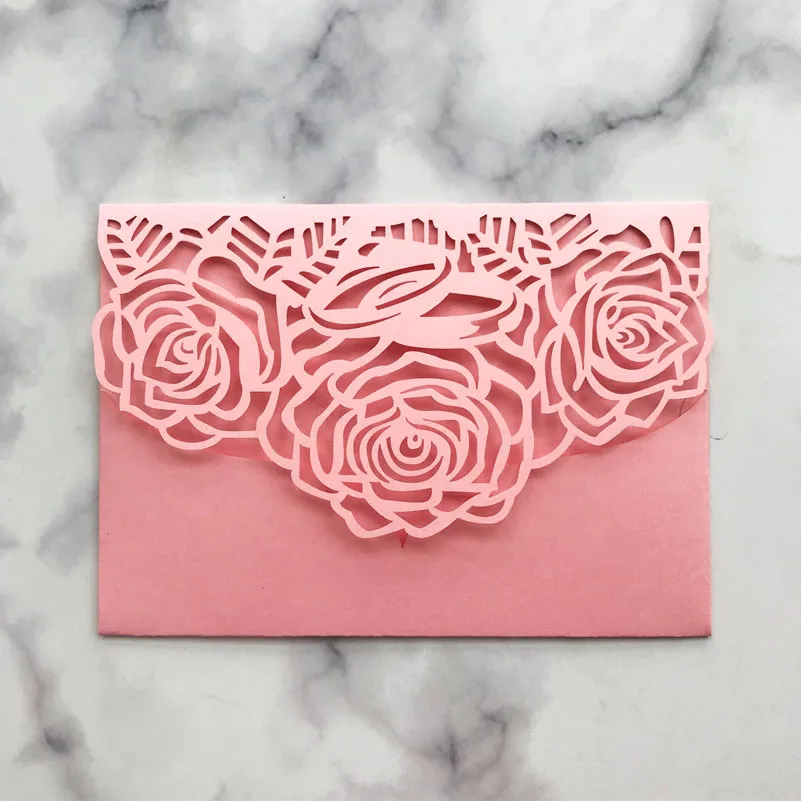 20 шт. розовые белые золотые коричневые пустотелые розы лазерная резка свадебные